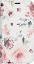 Design Softcase Booktype Samsung Galaxy A20e hoesje - Bloemen