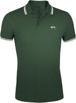 RiX Heren Polo Parker Green-White - M
