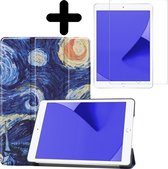 iPad 10.2 (2020) Hoesje iPad 8 Hoes + Screenprotector - Sterrenhemel