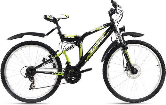 binnen bijvoorbeeld Verslijten Ks Cycling Fiets 26 inch mountainbike, fully-ATB Zodiac met 21  versnellingen... | bol.com