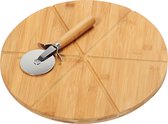 4goodz Pizza snijplank met pizza snijder - 32x1,5cm