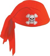 360 DEGREES - Rode piraten hoofdband voor volwassenen - Hoeden > Overige