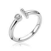 ZINZI ring ZIR1822 - Zilver 925 - Zirkonia