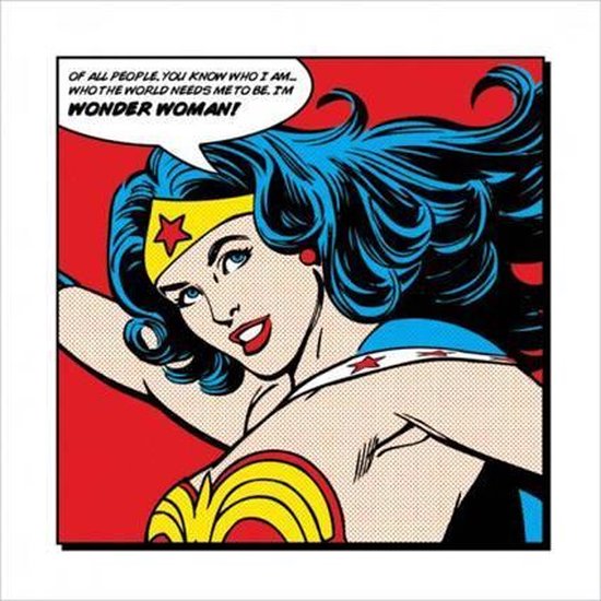 Wonder Woman - Of all people Poster 40x40cm