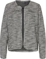 Vmnaomi l/s bouclé jacket Black/white stripes