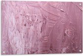 Tuinposter – Roze Plakkaat Verf - 90x60cm Foto op Tuinposter  (wanddecoratie voor buiten en binnen)