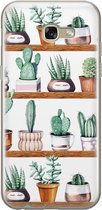 Samsung Galaxy A5 2017 hoesje siliconen - Cactus - Soft Case Telefoonhoesje - Planten - Groen