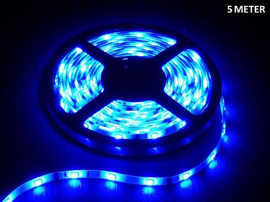 LED Strip Blauw - 5 Meter - 60 LEDS Per Meter - Waterdicht