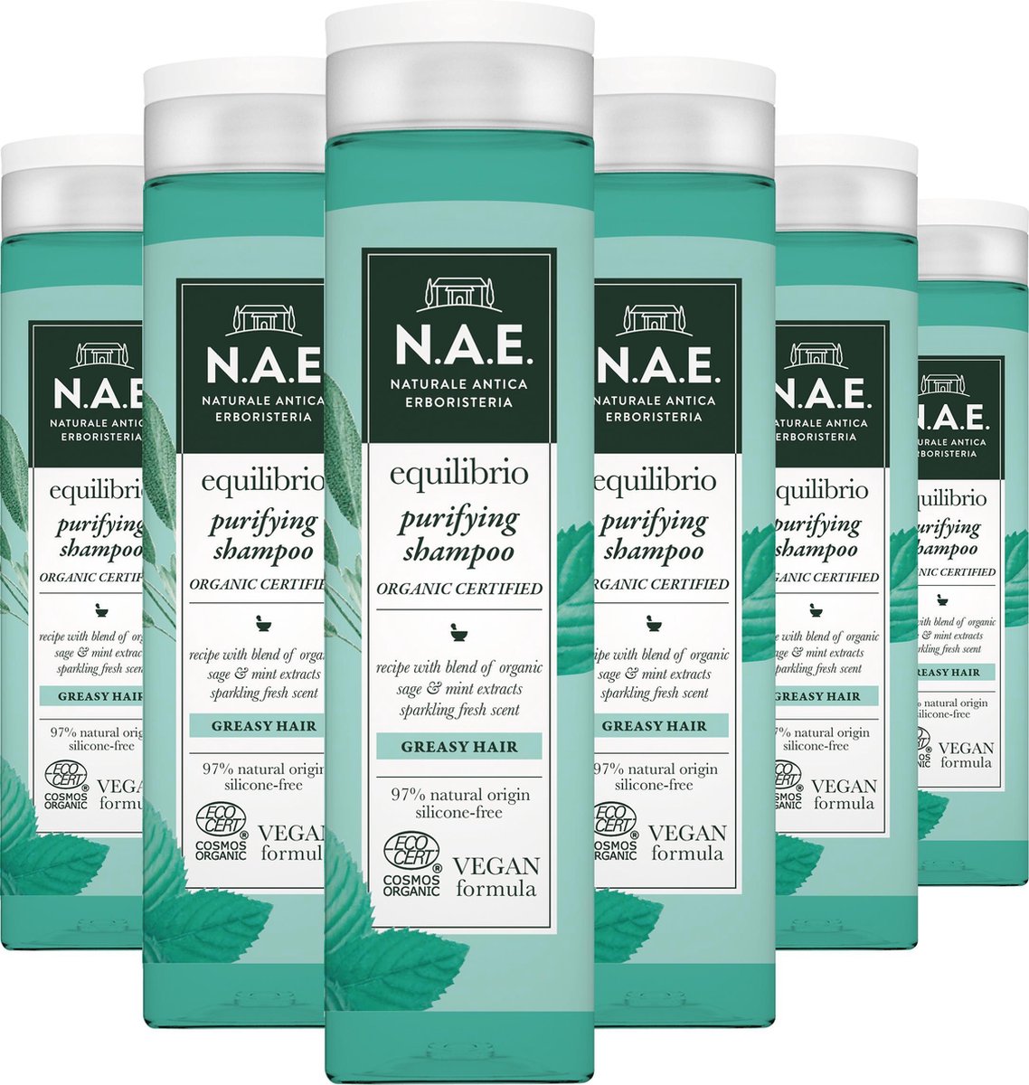 N.A.E. Equilibrio Purify Shampoo Vegan 6x 250 ml - Voordeelverpakking |  bol.com