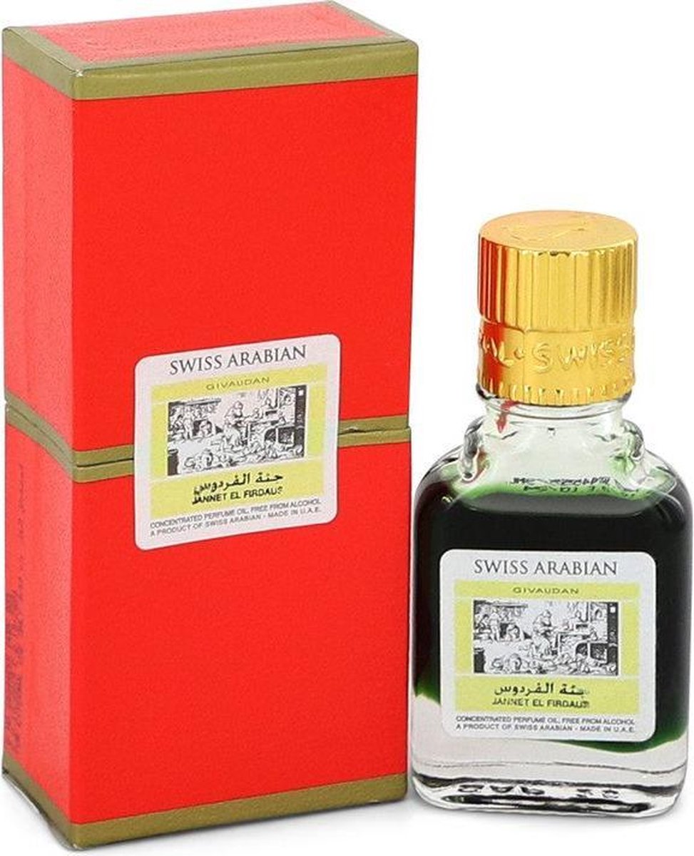 Jannet El Firdaus by Swiss Arabian 9 ml - Concentrated Perfume Oil Free From Alcohol (Unisex Givaudan)