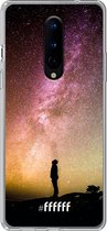 OnePlus 8 Hoesje Transparant TPU Case - Watching the Stars #ffffff