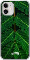 iPhone 12 Mini Hoesje Transparant TPU Case - Symmetric Plants #ffffff