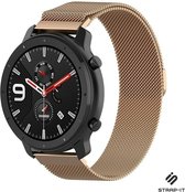 Milanees Smartwatch bandje - Geschikt voor  Xiaomi Amazfit GTR Milanese band - rosé goud - 47mm - Strap-it Horlogeband / Polsband / Armband