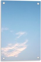 Tuinposter – Wolken aan Blauwe Lucht - 40x60cm Foto op Tuinposter  (wanddecoratie voor buiten en binnen)