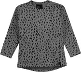 Raindrops longsleeve donker grijs  (rounded back)