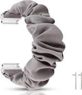 Scrunchie band grijs geschikt voor Fitbit Versa (1, 2, Lite)