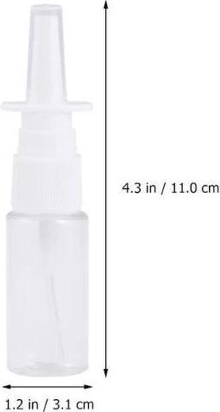 Leeg neusspray flesje 15 ml - 5 stuks | bol.com