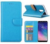 Samsung A6 Plus Hoesje Wallet Case Turquoise