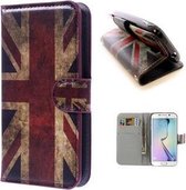 Samsung S6 EDGE Hoesje Wallet Case UK Print