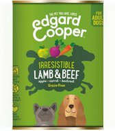 6x Edgard & Cooper Blik Honden Natvoer Hondenvoer Lam - Rund 400 gr