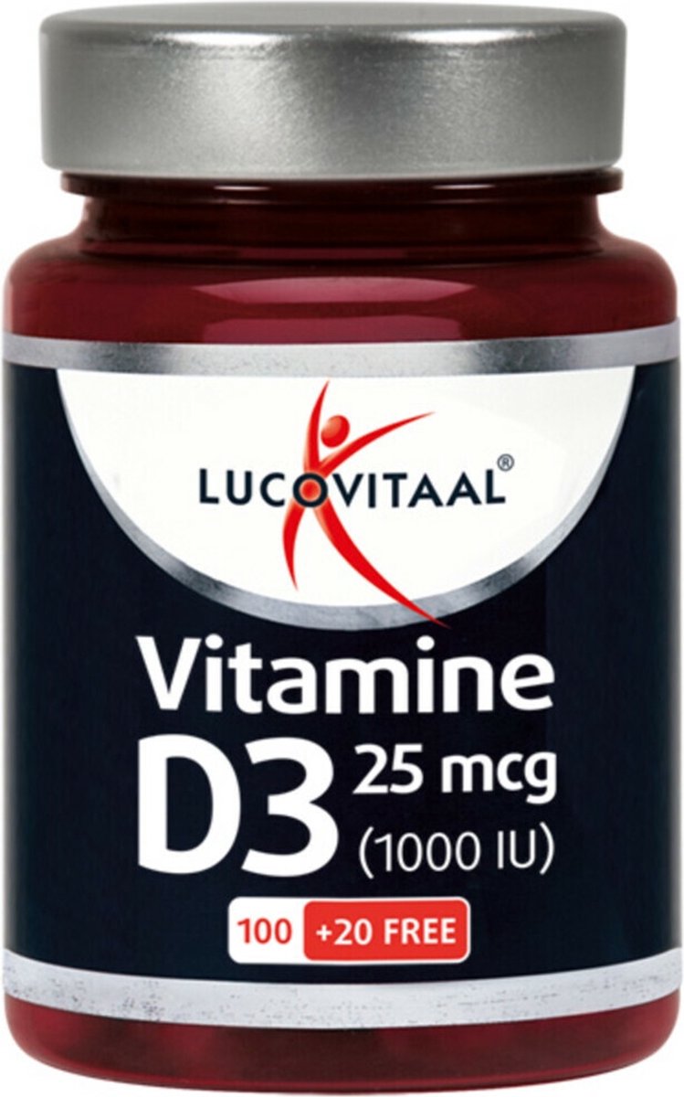 Lucovitaal Vitamine D3 25 microgram Voedingssupplement - 120 Capsules - Lucovitaal