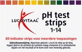 Lucovitaal Zuur Base pH test strips 80 stuks