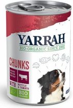 6x Yarrah Bio Hondenvoer Chunks Kip - Rund 820 gr
