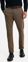 WE Fashion Heren skinny fit chino met ingeweven dessin -Maat W34 X L30