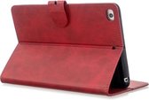 GadgetBay Wallet Portemonnee Hoes Case Kunstleer met Standaard voor iPad mini 1 2 3 4 5 - 7.9 inch - Rood