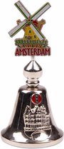 Tafelbel Kleur Molen Amsterdam Shiny Zilver - Souvenir
