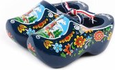 Houten Klomp Paar Holland Blauw 10 Cm - Souvenir