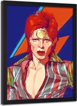 Foto in frame , David Bowie 2  , Zanger , 70x100cm , multikleur , Premium print