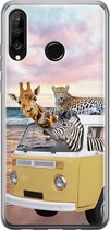 Huawei P30 Lite hoesje - Wanderlust | Huawei P30 Lite  case | Siliconen TPU hoesje | Backcover Transparant