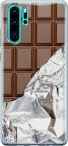 Huawei P30 Pro hoesje - Chocoladereep - Soft Case Telefoonhoesje - Print / Illustratie - Bruin
