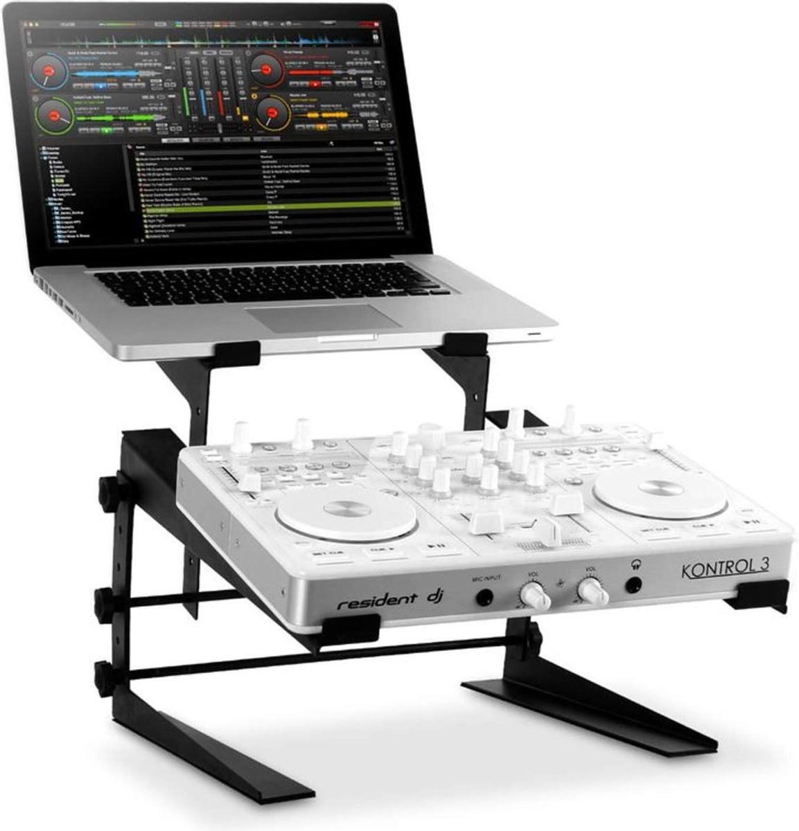 DJX-250 Staander, voet,Laptop Mixer Controller zwart - Resident DJ