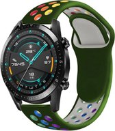 Huawei Watch GT sport bandje - legergroen kleurrijk - 46mm