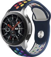 Samsung Galaxy Watch sport band - blauw kleurrijk - 45mm / 46mm