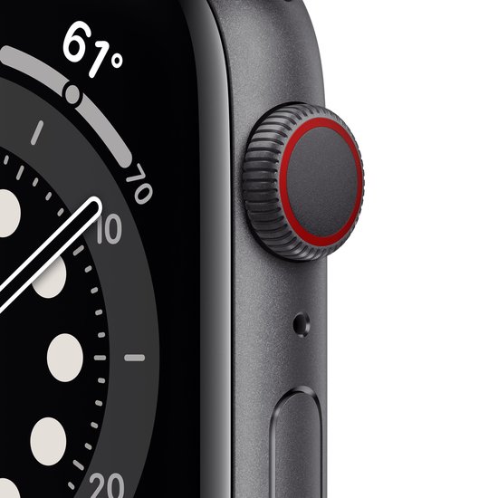 Apple Watch Series 6 Apple Watch 44 mm Black | bol.com