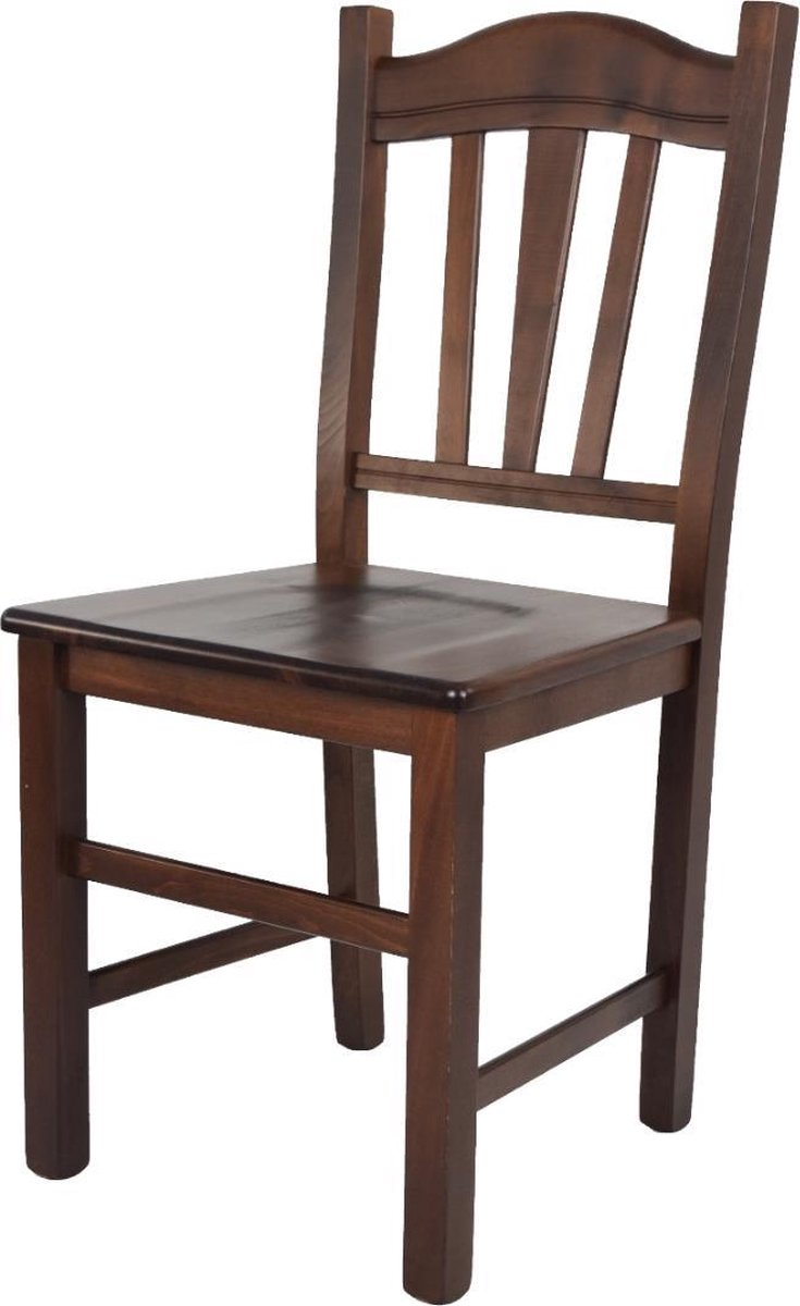 Tommychairs Silvana - Eetkamerstoel - 1 Stuk - Walnoot - Hout