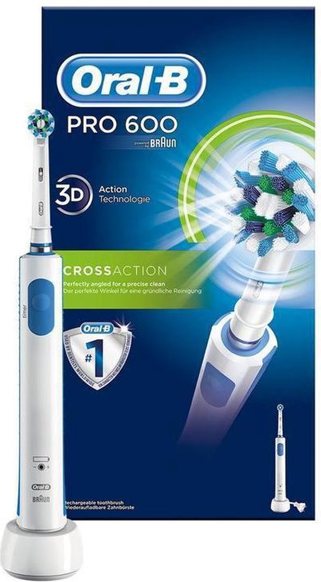 Hoge blootstelling insect Zeebrasem Oral-B PRO600 - Cross Action - Elektrische tandenborstel | bol.com