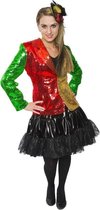Pailletten Blazer rot gelb grün - 11807629-40