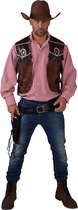 Magic Design Vest Cowboy Heren Polyester Bruin Maat L/xl