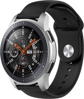 Garmin Vivoactive / Vivomove silicone band - zwart - 22mm bandje - Horlogeband Armband Polsband