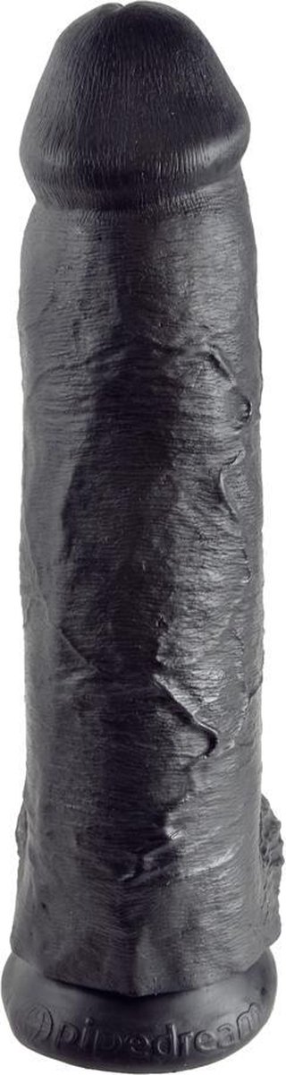 Goedkoopste 12 Inch Cock - With Balls - Black - Realistic Dildos - Pipedream (all),Pipedream - King Cock - black