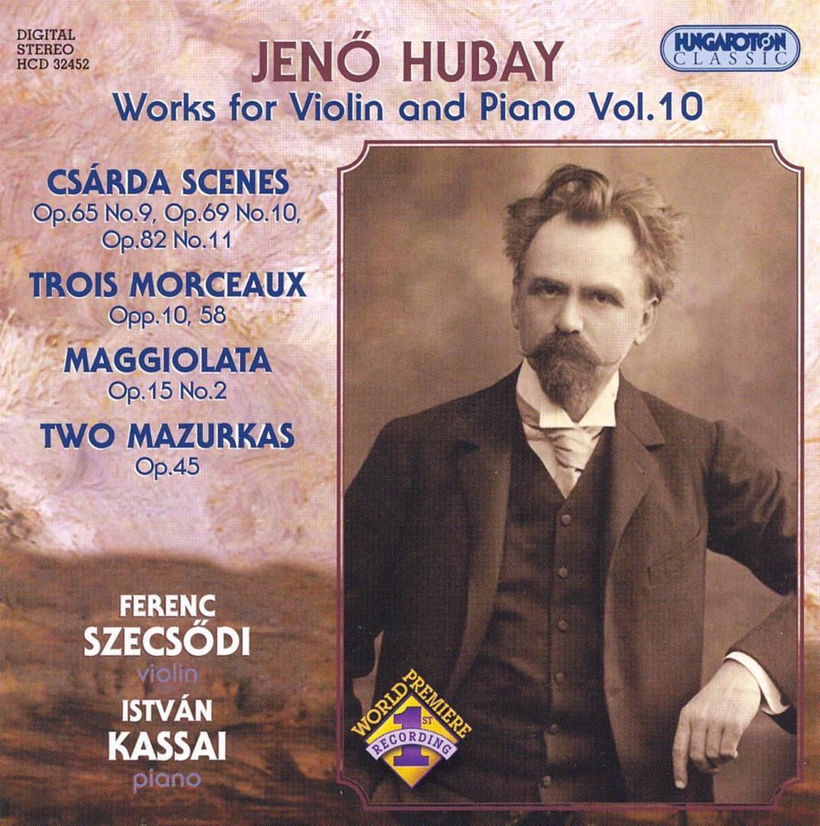 Jenö Hubay: Works for Violin and Piano, Vol. 10
