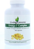 LivingGreens Omega 3 visolie 1000 mg 180 caps, visolie, visolie capsules,Omega