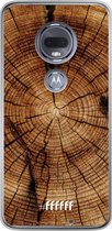 Motorola Moto G7 Hoesje Transparant TPU Case - Tree Rings #ffffff