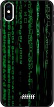 iPhone Xs Max Hoesje TPU Case - Hacking The Matrix #ffffff