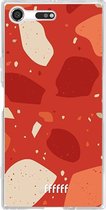 Sony Xperia XZ Premium Hoesje Transparant TPU Case - Terrazzo N°4 #ffffff