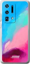 Huawei P40 Pro+ Hoesje Transparant TPU Case - Abstract Hues #ffffff